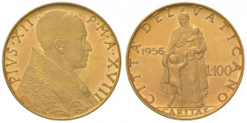 Pio XII (1939-1958) 100 Lire 1956 A. XVIII - Pag. 732 AU (g 5,20) RR
FDC