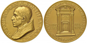 Pio XII (1939-1958) Medaglia 1950 Giubileo - Opus: Mistruzzi AU (g 138 titolo 750 marcato al R/ - Ø 60 mm) RRR Una splendida medaglia. Questa emission...