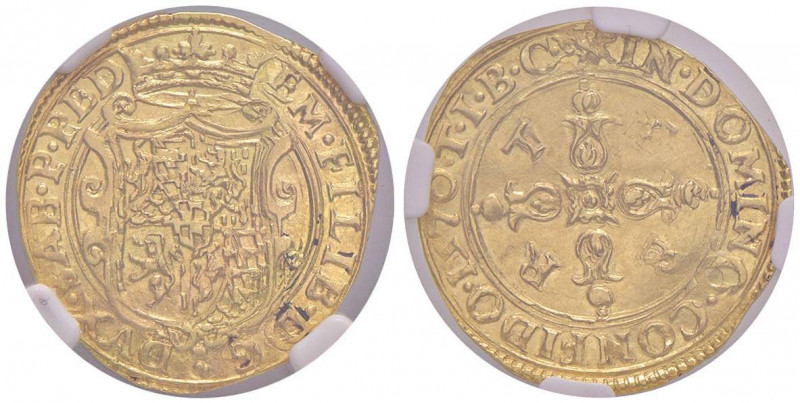 Emanuele Filiberto (1553-1580) Scudo d’oro 1570 sigla T I B - MIR (nuova edizion...