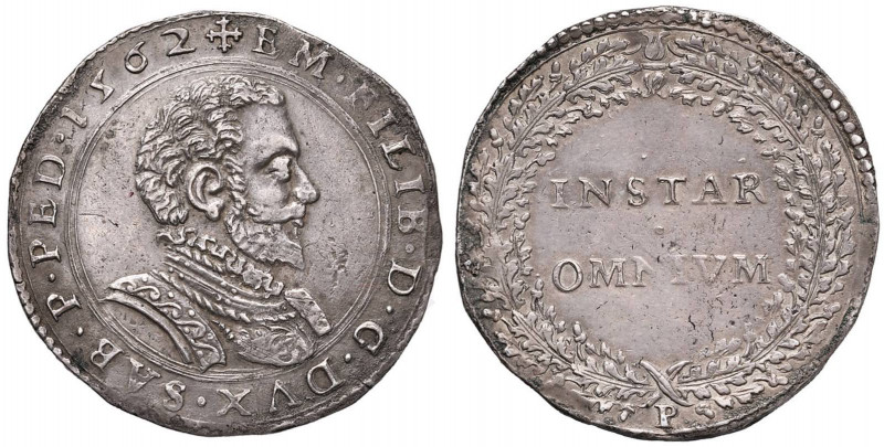 Emanuele Filiberto (1553-1580) Lira 1562 P - MIR (nuova edizione) 581c AG (g 12,...
