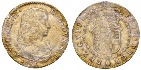Vittorio Amedeo II (1680-1730) Doppia 1681 - MIR (nuova edizione) 955b AU RRRR Sigillata BB/SPL da Cavaliere F “da montatura”
BB/SPL