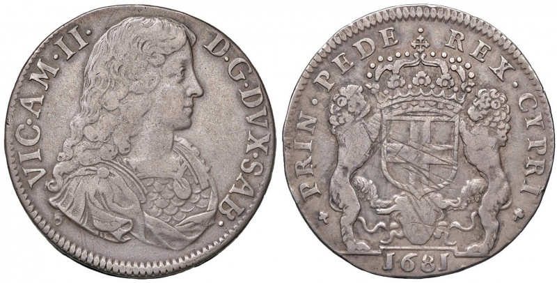 Vittorio Amedeo II (1680-1730) Mezzo scudo bianco 1681 - MIR (nuova edizione) 86...