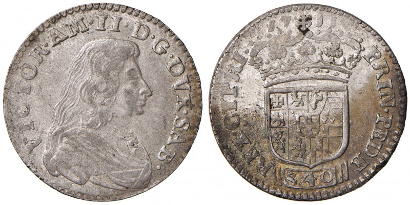 Vittorio Amedeo II (1680-1730) 2 Lire 1711 - MIR (nuova edizione) 969 (indicato ...