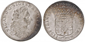 Vittorio Amedeo II (1680-1730) Lira 1718 - MIR (nuova edizione) 995b AG (g 5,89) R Una macchia marginale ma esemplare comunque di conservazione eccezi...