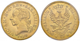Vittorio Amedeo III (1773-1796) Doppia 1789 - Nomisma 290 AU Bell’esemplare dai fondi lucenti
SPL+