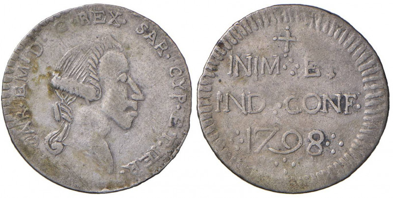 Carlo Emanuele IV (1796-1802) Monetazione per la Sardegna - Reale 1798 - Nomisma...