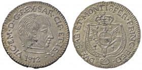 Vittorio Emanuele I (1814-1821) Monetazione per la Sardegna - Reale 1812 Cagliari - Nomisma 504 (indicato R/2) MI (g 3,00) RR Conservazione eccezional...