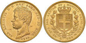 Carlo Alberto (1831-1849) 100 Lire 1832 G - Nomisma 622 AU 
SPL+/qFDC