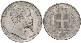 Vittorio Emanuele II (1849-1861) 5 Lire 1851 G - Nomisma 773; Pag. 372 AG R Minimi graffietti sul collo al D/
qFDC/FDC