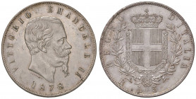 Vittorio Emanuele II (1861-1878) 5 Lire 1878 R - Nomisma 902 AG
FDC