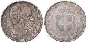 Umberto I (1878-1900) 5 Lire 1879 - Nomisma 993 AG Dalla nostra asta 56, lotto 1945, con questa descrizione: Minimo graffietto sul collo al D/ e modes...