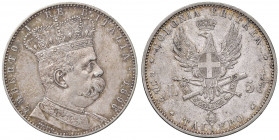 Umberto I (1878-1900) Eritrea - Tallero 1896 - Nomisma 1038 AG R Minimi colpetti al bordo 
qSPL/SPL
