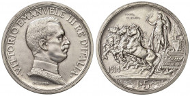 Vittorio Emanuele III (1900-1946) 5 Lire 1914 Prova di stampa - Nomisma P28; P.P. 221 AG (g 25,00) RR
FDC