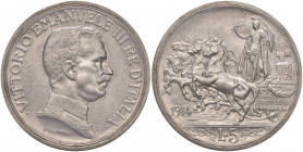 Vittorio Emanuele III (1900-1946) 5 Lire 1914 - Nomisma 1130 AG RR Sigillato qFDC da Gianfranco Erpini. Bordo lucidato
qFDC