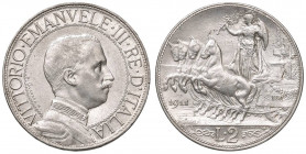 Vittorio Emanuele III (1900-1946) 2 Lire 1911 - Nomisma 1160 AG RR Modestissime macchie al R/
FDC