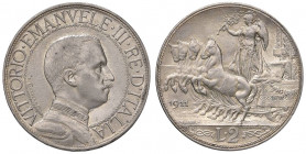 Vittorio Emanuele III (1900-1946) 2 Lire 1911 - Nomisma 1160 AG RR Bordo lucidato 
qFDC