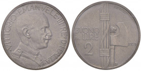 Vittorio Emanuele III (1900-1946) 2 Lire 1929 - Nomisma 1173 NI RRR Tiratura di 50 esemplari. Sigillato FDC da Matteo Cavedoni 
FDC