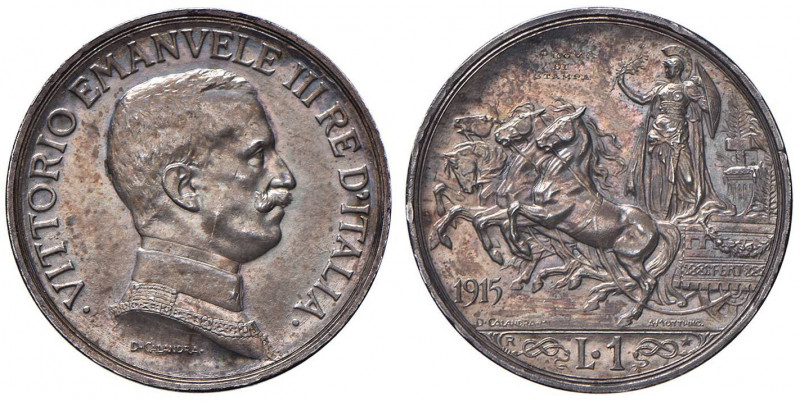 Vittorio Emanuele III (1900-1946) Lira 1915 Prova di stampa - P.P. 259; Luppino ...