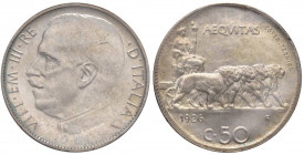 Vittorio Emanuele III (1900-1946) 50 Centesimi 1926 Esperimento tecnico - P.P. 282 AG RRRR Sigillata da Angelo Bazzoni
FDC