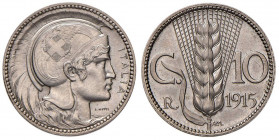Vittorio Emanuele III (1900-1946) Progetto da 10 Centesimi 1915 Ø 18,5 mm - P.P. 328 NI (g 2,98) RR
FDC