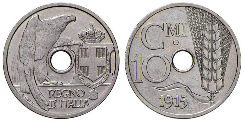 Vittorio Emanuele III (1900-1946) 10 Centesimi 1915 Progetto - P.P. 335 NI (g 3,...