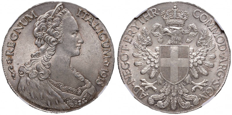 Vittorio Emanuele III (1900-1946) Eritrea - Tallero 1918 - Nomisma 1412 AG In sl...