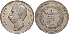 MEDAGLIE DEI SAVOIA Medaglia 1891 Premio - Opus: Speranza - AG (g 80,44 - Ø 55 mm) Graffio al bordo
SPL+