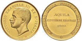MEDAGLIE DEI SAVOIA Medaglia Premio del Ministero della Pubblica Istruzione - Opus: Speranza - AU (g 69,72 - Ø 47 mm) Con scritta dedicatoria nel camp...