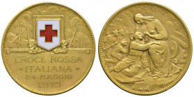MEDAGLIE DELLA CRI E DELLA PRIMA GUERRA MONDIALE Medaglia (50 Lire) 1915 IV emissione (n. 203) - Cavazzoni 5 AU RR Sigillato qFDC da Angelo Bazzoni 
...