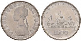 REPUBBLICA ITALIANA 500 Lire 1957 Prova AG RRR Esemplare eccezionale con i fondi praticamente a specchio. Sigillato FDC da Angelo Bazzoni
FDC