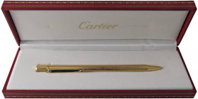MUST DE CARTIER Penna a sfera modello - ST 150090 stilo Bille must II - placcata in oro. Numero di serie inciso nella penna “516127”. Penna in condizi...