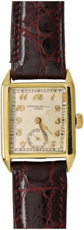 Patek Philippe referenza 3775. movimento 819921 a carica manuale. Cassa quadrang...