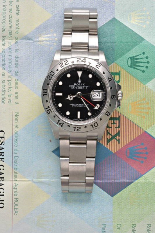 Rolex Explorer II referenza 16570 cal.3185, a carica automatica. Numero di serie...