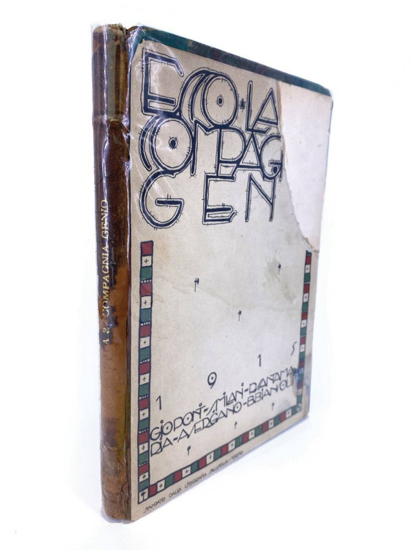 PONTI, GIO Ecco la 3a Compagnia Genio, Torino, Litografia Salussolia, 1915. 250x...