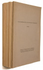LITERATURÜBERBLICKE DER GRIECHISCHEN NUMISMATIK. Lot von 11 Sonderdrucken aus dem Jahrbuch für Numismatik und Geldgeschichte.  PELOPONNES, EUBOIA, ION...