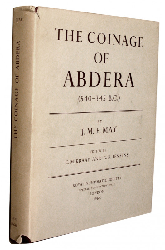 MAY, J. M. F. The Coinage of Abdera (540-345 B. C.).  London 1966. XI+298 S., 24...