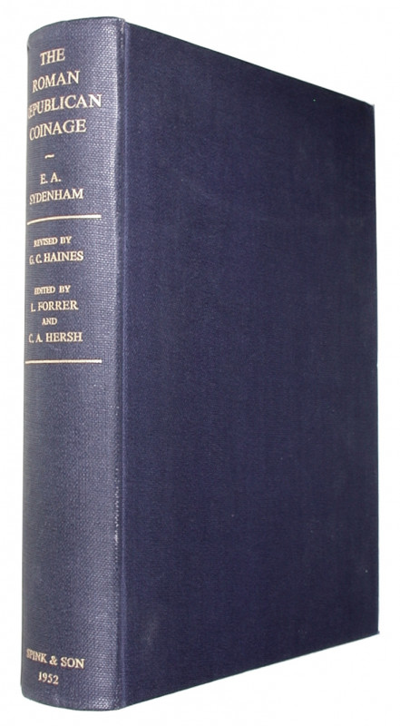 SYDENHAM, E. A. The Coinage of the Roman Republic.  Revised with indexes by G. C...