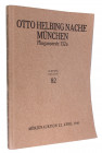 HELBING, OTTO, München, und NACHF. Katalog 82 vom 22. 4. 1941. Slg. Kohlmann. Römisch-deutsches Reich, Salzburg usw. 112 S., 2978 Nrn., 32 Tf. Frontis...