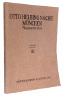 HELBING, OTTO, München, und NACHF. Auktion 83 vom 19. 8. 1941. Antike, Habsburg u. a. 104 S. mit 2640 Nrn., 44 Tf., SL. Broschiert. Eine Münzabbildung...