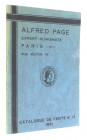 PAGE, ALFRED, Paris. Verkaufskatalog Nr. 17 von April 1931. Monnaies romains, étrangères,médaillesartistiques modernes, jetons. 32 S. mit 933 Nrn. Geh...
