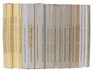 SCHWEIZERISCHE NUMISMATISCHE RUNDSCHAU. Bd. 43/1963-49/1970,  50/1971-62/1983, 72/1993-74/1995. 24 Bde. Dazu:- C. WEBER-HUG, Die Geschichte der Schwei...