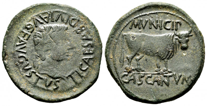 Cascantum. Época de Tiberio. As. 14-36 d.C. Cascante (Navarra). (Abh-690). Anv.:...