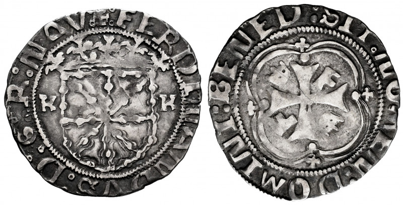 Carlos I (1516-1556). 1 real. Pamplona. (Cal-73). (Ros-9/11 var). Anv.: + : FERN...