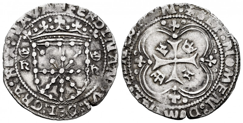Carlos I (1516-1556). 1 real. Pamplona. (Cal-no cita). (Ros-no cita). Anv.: K - ...
