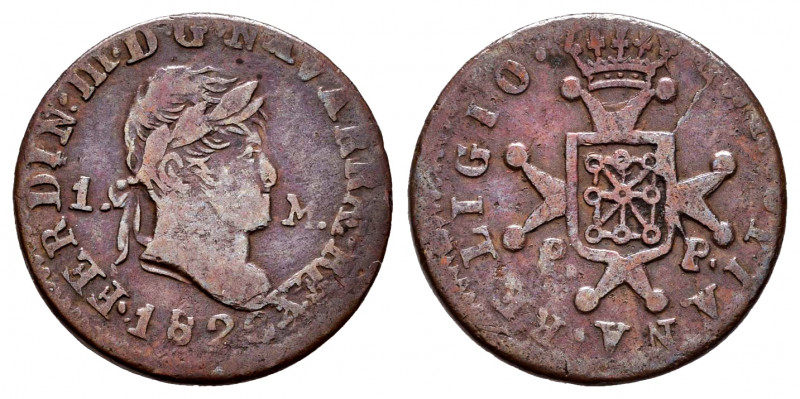 Fernando VII (1808-1833). 1 maravedí. 1820. Pamplona. (Cal-35). (Ros-4.11.24). A...