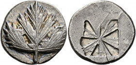 Selinus.   Didrachm circa 540-515, AR 8.70 g. Selinon leaf. Rev. Incuse mill sail pattern. Arnold-Biucchi group I, 3 (this coin illustrated). Selinus ...