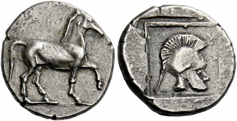 Kingdom of Macedonia, Alexander I, 498 – 454.   Tetrobol circa 476-460, AR 2.40 ...