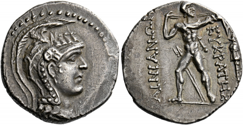 Thessaly, The Ainianes.   Trihemidrachm, Hypata circa 80s-60s?, AR 7.40 g. Head ...