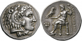 Ptolemaic Kings of Egypt, Ptolemy I as satrap, 323 – 305/4.   Tetradrachm in the name and type of Alexander III, Memphis 322/1, AR 17.24 g. Head of He...