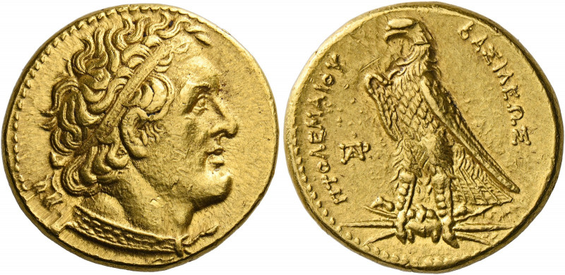 Kings of Egypt, Ptolemy I Soter as king, 305–285.   Pentadrachm, Alexandria circ...